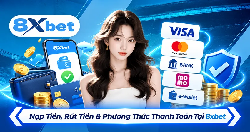 Nạp Tiền, Rút Tiền & Phương Thức Thanh Toán Tại 8xbet
